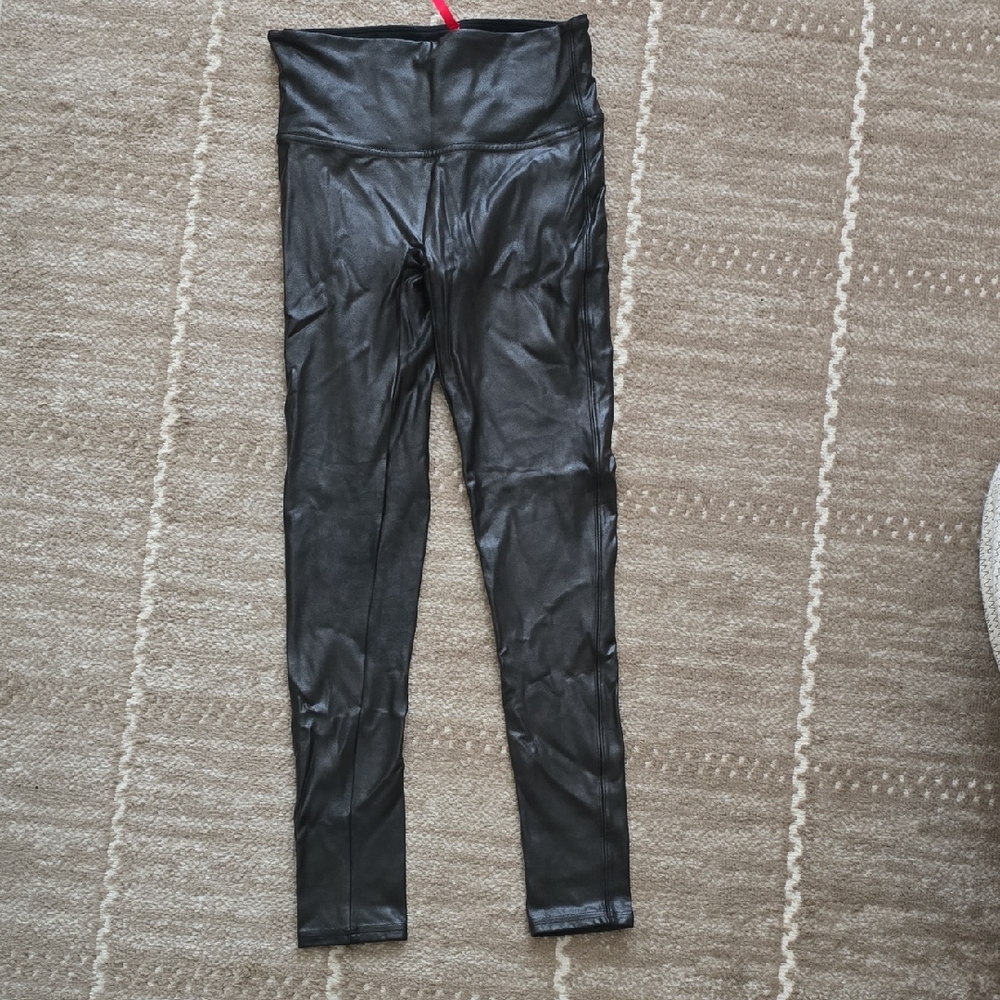 SPANX Shiny Black Leggings